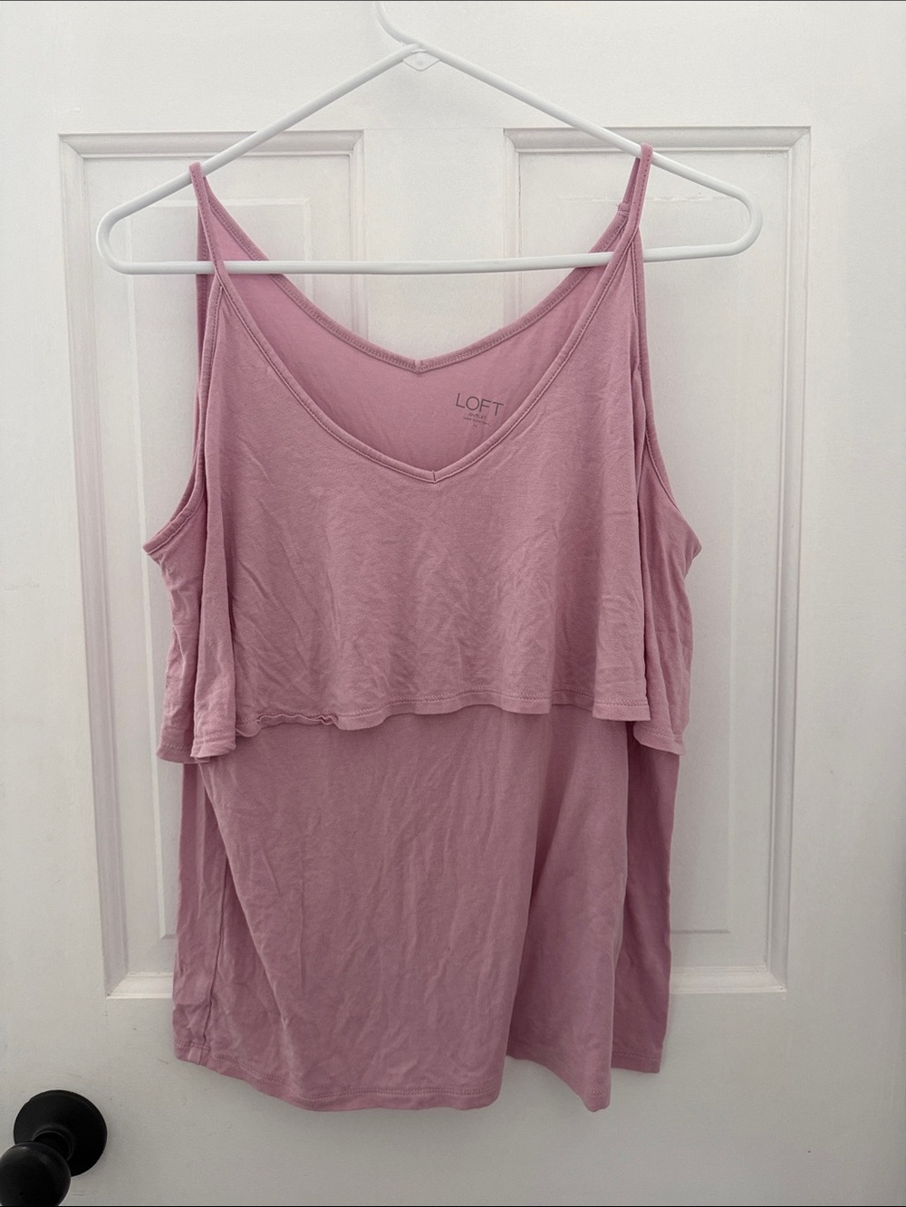 LOFT Dusty Pink Layered V-Neck Camisole
